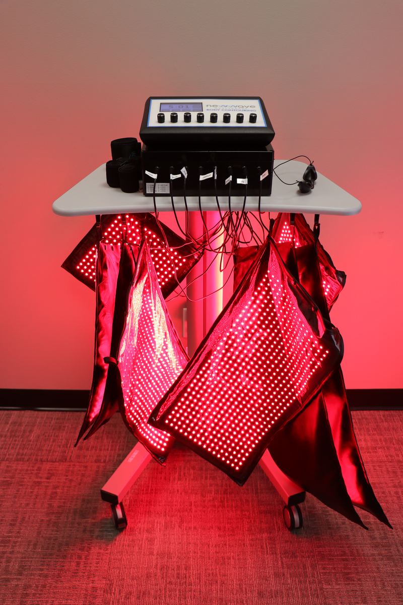 Red light therapy machine at CT Medical Weight Loss and Beyond Glastonbury CT . Newave Body Contouring device